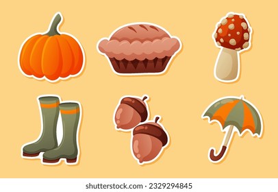 Autumn Element Sticker Set Collection