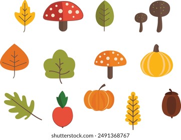 Autumn Elements Fall Orange Set
