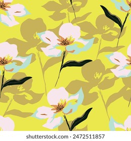 El diseño y la impresión del patrón de la floración de la tarde del otoño se pueden utilizar para crear la tela, el textil, el fondo estacionario, el embalaje, la superficie, el Fondo de pantalla, el scrapbook
