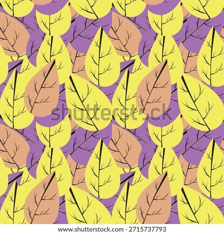 Autumn Fall Brown Terra Grey Beige yellow Eucalyptus Leaf Foliage Watercolor Abstract Scandinavian Design Seamless Pattern Wallpaper Curtain Bedding Background Upholstery Gift Wrapping Paper Vector
