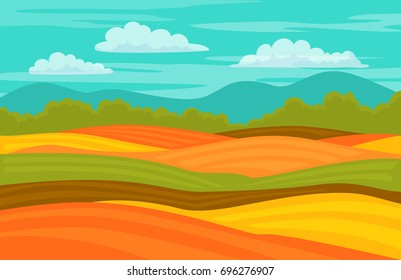 autumn fall colorful cute fields landscape background