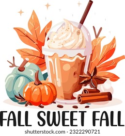 Autumn Fall Design. Fall Sweet Fall svg