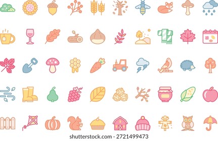 Autumn And Fall Icons Simple vector icon. Illustration symbol design template for web mobile UI element.