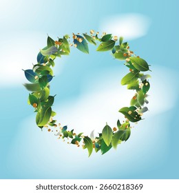 Outono outono Folha vetor isolado no fundo transparente. Folhagem de árvore de floresta voadora com elementos de desfoque para design de quadro. Ilustração de padrão de venda de outubro. Decoração de banner da temporada de vento de novembro. 