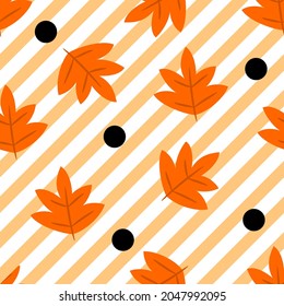 Autumn Fall Pattern Seamless Vector