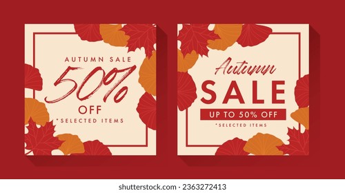 Autumn Fall Season Sale Banner