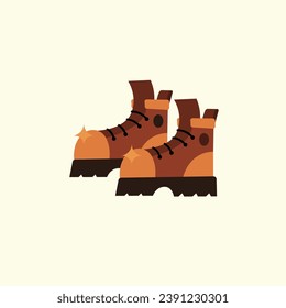 autumn and fall season shoes vector illustration clip art