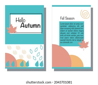 autumn (fall season) theme cover book