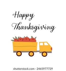 Autumn fall thanksgiving day banner or greeting card with leaves. Celebration design for harvest festival, thanks with food and flower autumn border. Fall thanksgiving day background.
