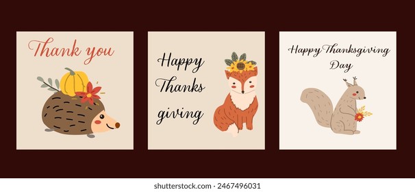 Autumn fall thanksgiving day banner or greeting card with leaves. Celebration design for harvest festival, thanks with food and flower autumn border. Fall thanksgiving day background.