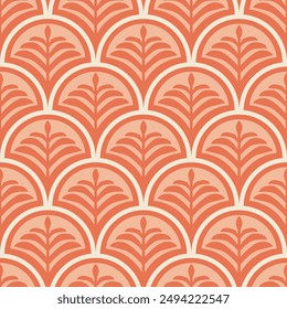 Autumn fall warm seamless pattern surface textile background wallpaper modern stylish trendy decorative backdrop artistic halloween tree falling leaves october vibes