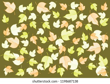 Autumn fallen leaves background
