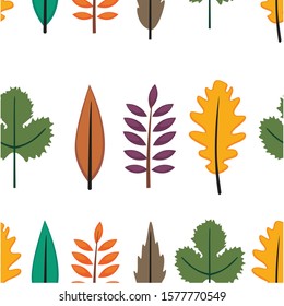 autumn fallen leaves of forest trees for walpaper or wrapping paper 