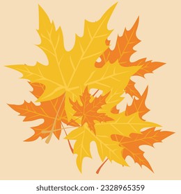 Herbst gefallene Blätter. Herbstblätter, Blattfallen