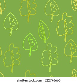 autumn fallen leaves. seamless floral pattern, graphic leaves