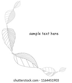 Autumn falling leaves background