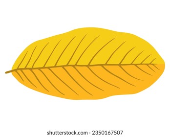 Autumn Falling Leaves. Hand Drawn Autumn Leaf Illustration