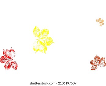 Autumn falling leaves isolated on white background.  Vector paper illustration.  Stylish tree foliage vector october seasonal background.