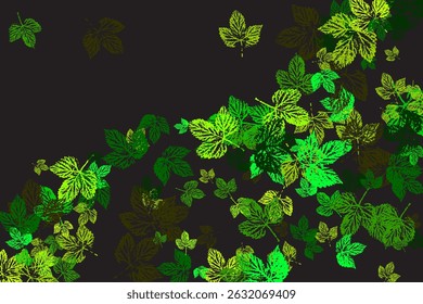 Autumn falling leaves isolated on white background.  Spring Sale Vector Illustration. 