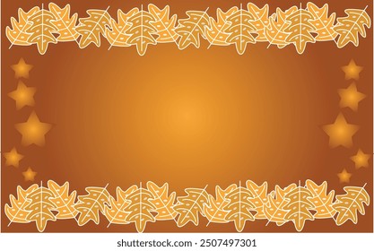 Autumn falling leaves on gradient background eps.10