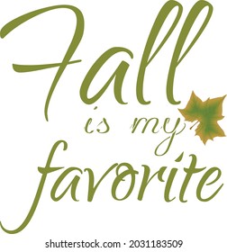 Autumn Falling leaves, typography for postcard, banners, flyers or T Shirt
