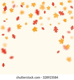 Autumn falling leaves. Vector background