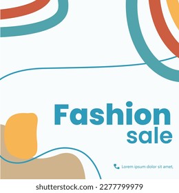 autumn fashion sale template design 6