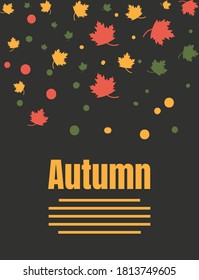Herbstflache Design, Vektorgrafik