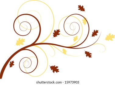 Autumn floral background