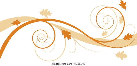 Autumn floral background