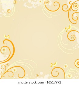 Autumn floral background