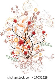 autumn floral background