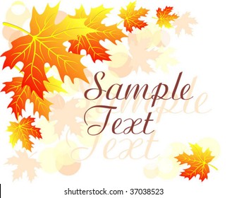 Autumn floral background