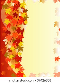 Autumn floral background