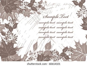 autumn floral background