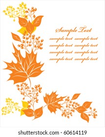 autumn floral background