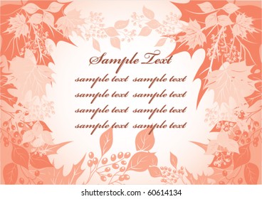 autumn floral background
