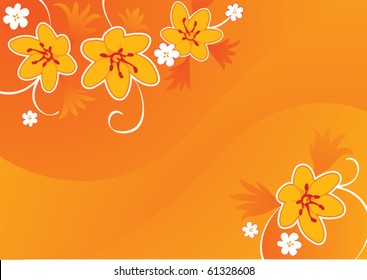 Autumn floral background