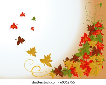 Autumn floral card
