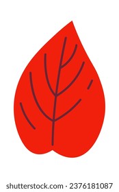Ilustración del vector de hojas florales de otoño