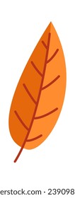 Ilustración del vector de hojas florales de otoño