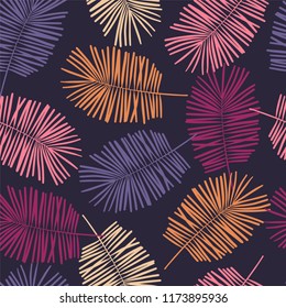 Autumn floral seamless pattern.