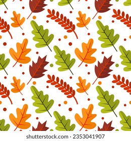 Autumn floral seamless pattern for design element background, print, textile