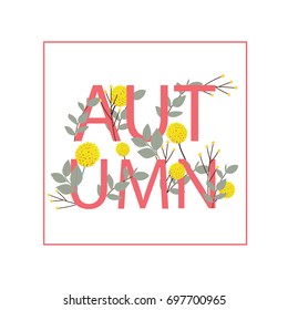 autumn with flower