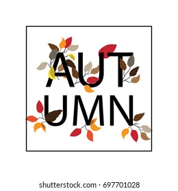 autumn with flower