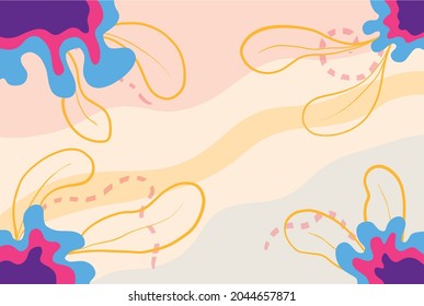 autumn flower background premium vector