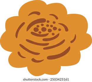 Herbstblumenkopf, Vektorgrafik