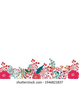autumn flower with white background