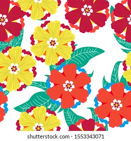 Autumn Flowers Background. Seamless Pattern With Floral Motifs able to print for cloths, tablecloths, blanket, shirts, dresses, posters, papers.