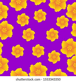 Autumn Flowers Background. Seamless Pattern With Floral Motifs able to print for cloths, tablecloths, blanket, shirts, dresses, posters, papers.
